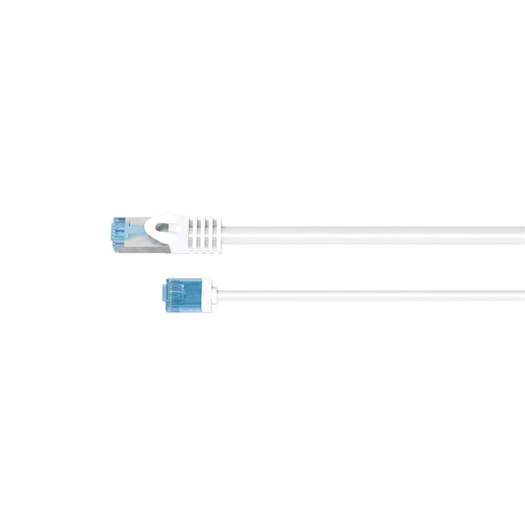 Patchkabel CAT 6A 0,5m Hvid RJ45 – Kort Hoved