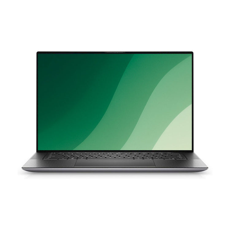 Dell Precision 5550 bærbar computer med slankt design og stor skærm, set forfra