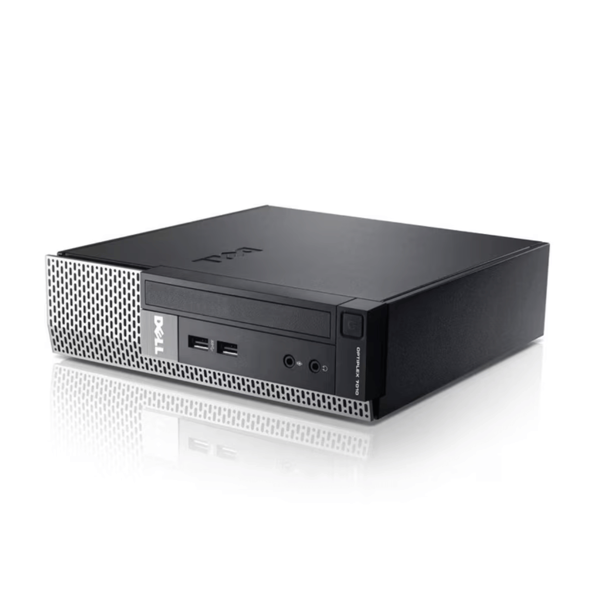 Dell Optiplex 7010 lille formfaktor computer i sort og sølv