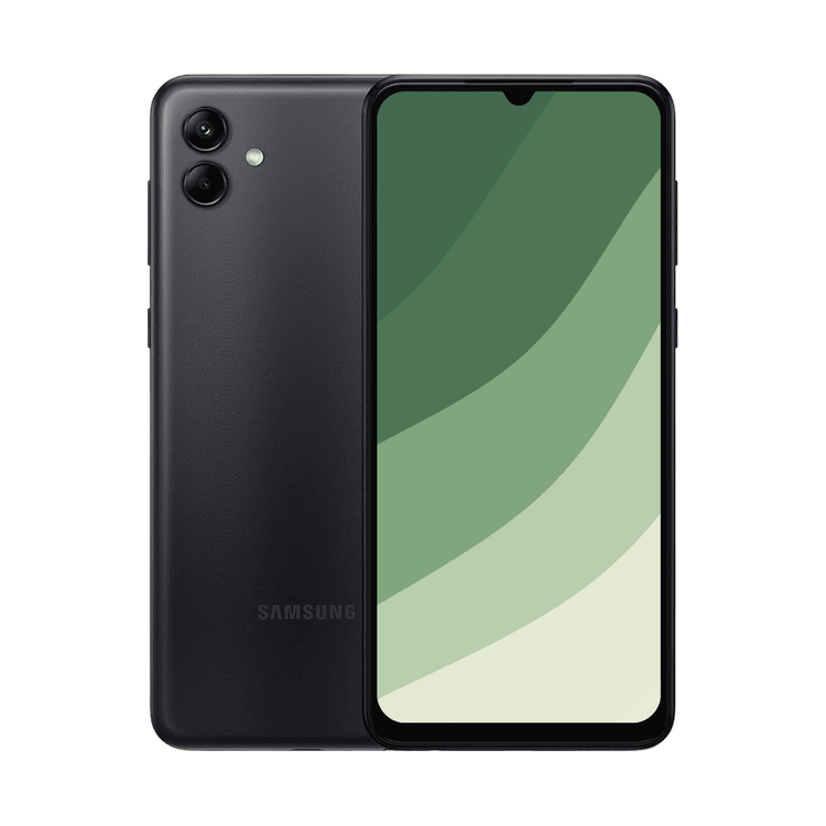 Samsung Galaxy A04s smartphone med 6,5" HD+ PLS LCD-skærm, 90Hz opdateringshastighed, 50 MP triple-kamera, Exynos 850-processor og lang batterilevetid – perfekt til daglig brug, fra Kosmos Renew.
