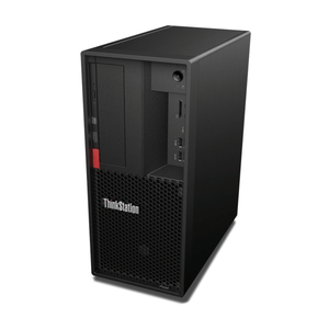 Sort Lenovo ThinkStation P330 Tower workstation computer set forfra