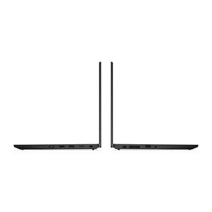 ThinkPad L13 laptop set fra siden, viser USB og HDMI porte, tyndt sort design.