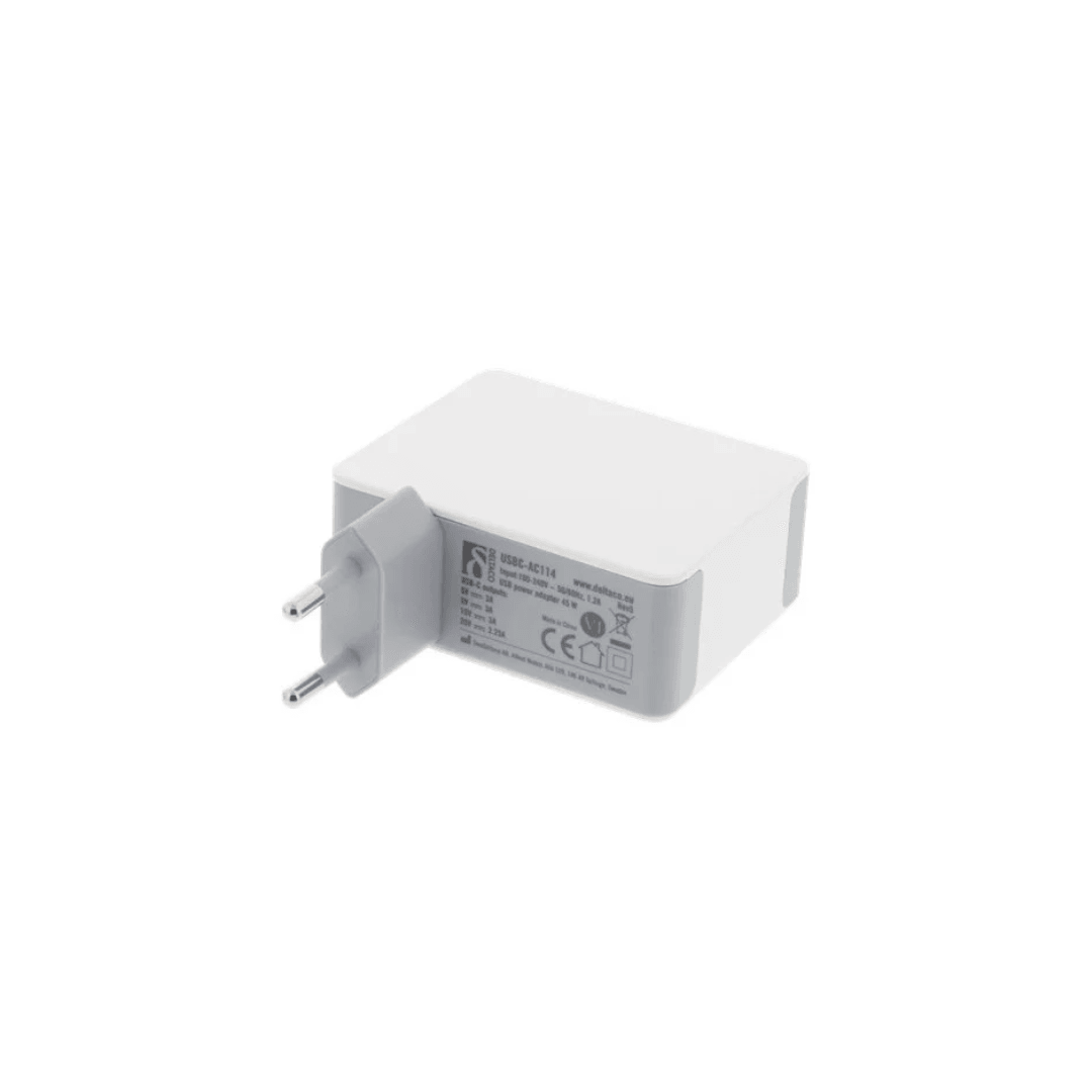 Deltaco USB Type-C PD | Strømforsyning/oplader 45W - Kosmos Renew
