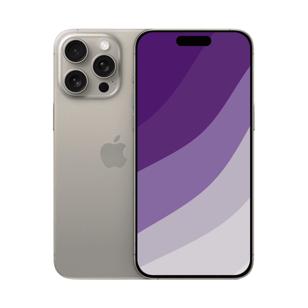 iPhone 15 Pro naturligt titanium