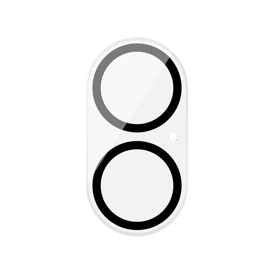 Kamera beskyttelsesglas til iPhone 16 og 16 Plus, gennemsigtig med sorte kanter