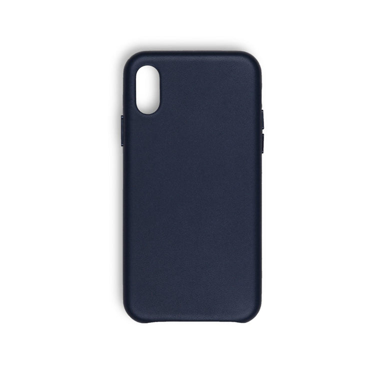 iPhone XS Max Lædercover - Navy - Kosmos Renew