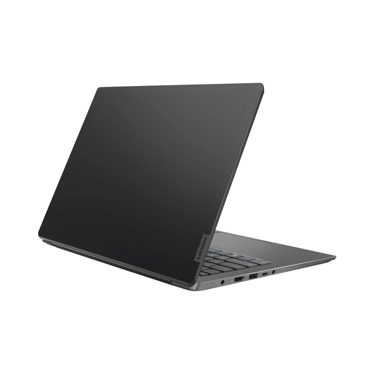 Lenovo IdeaPad 530S-14IKB bærbar computer i grå farve, set fra siden