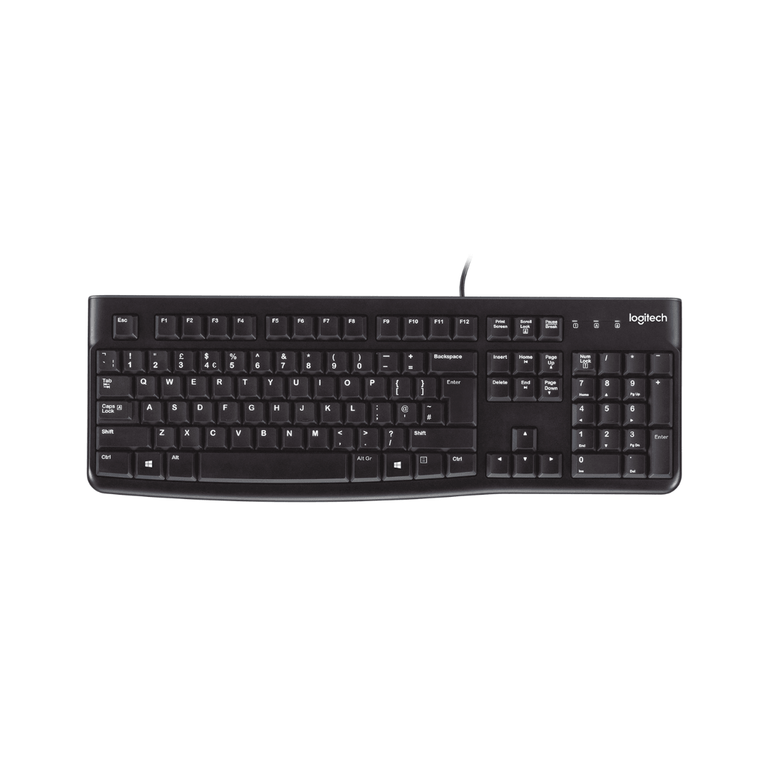 Logitech K120 Tastatur | Kabel | Sort - Kosmos Renew
