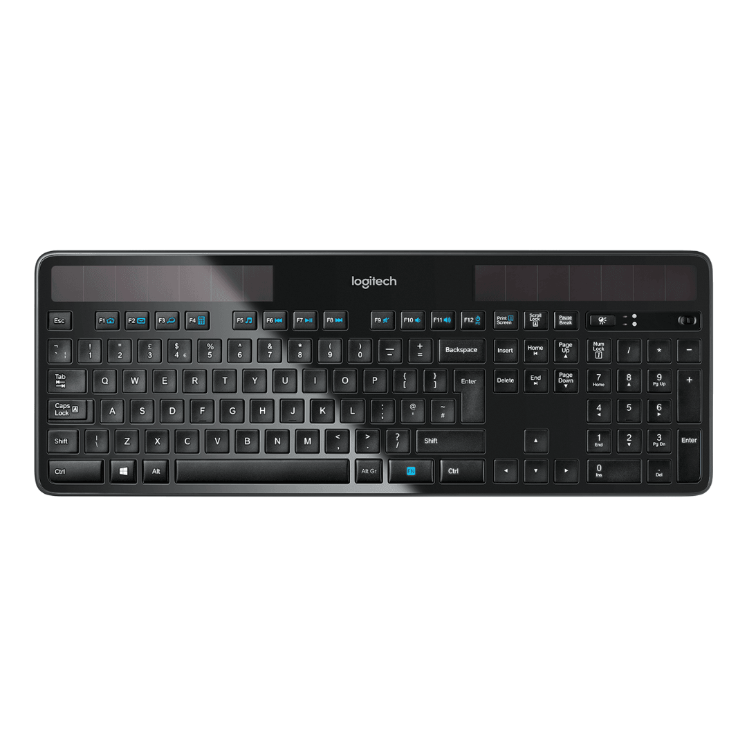 Logitech Wireless Solar K750 Tastatur Trådløs Nordisk - Kosmos Renew