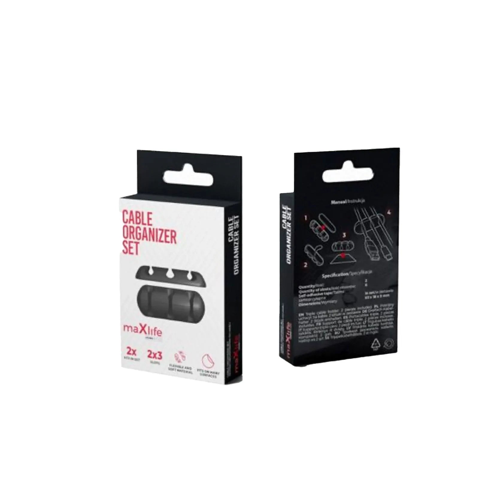 maXlife HOME OFFICE kabel organizer 2×3 - Kosmos Renew