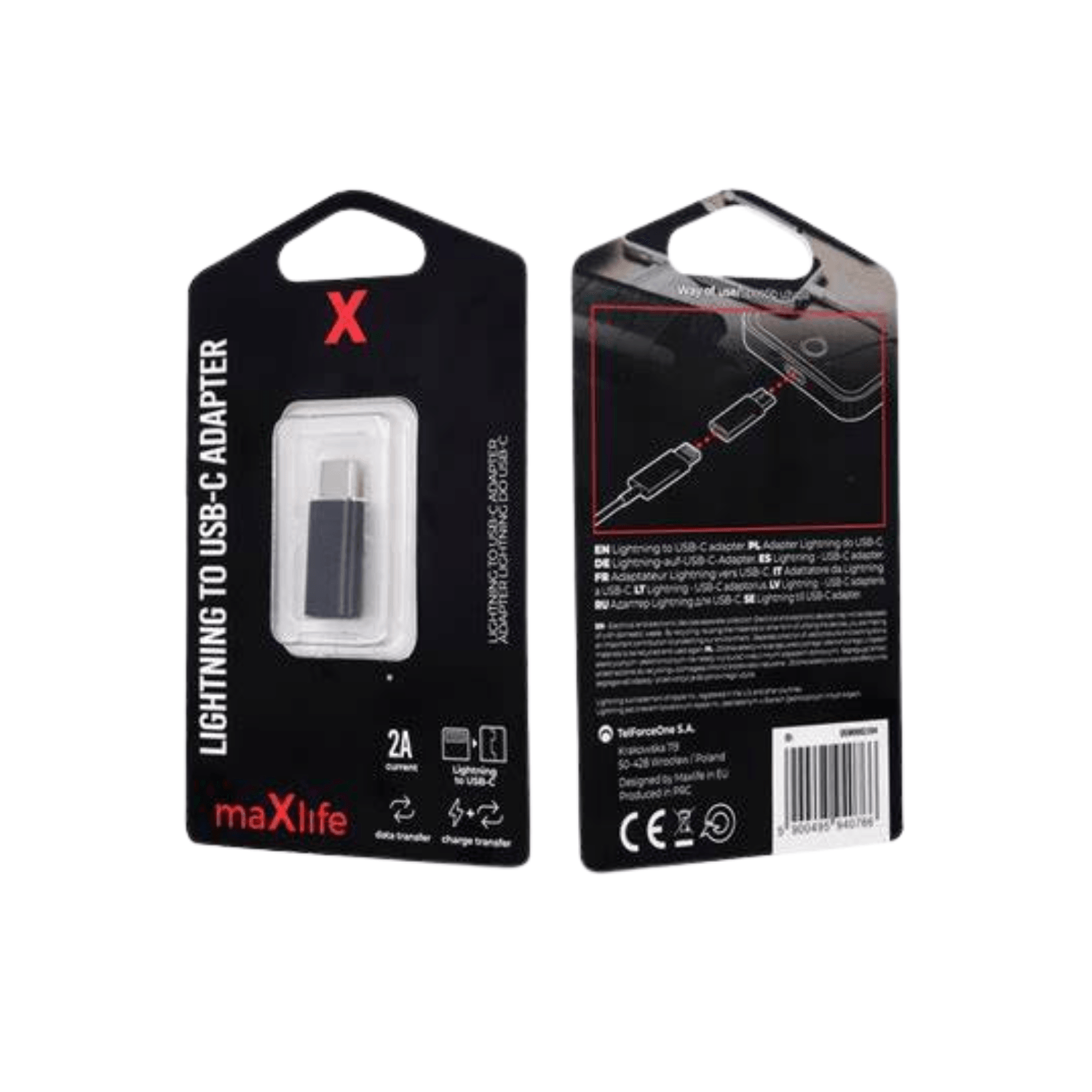 maXlife Lightning til USB-C adapter - Kosmos Renew