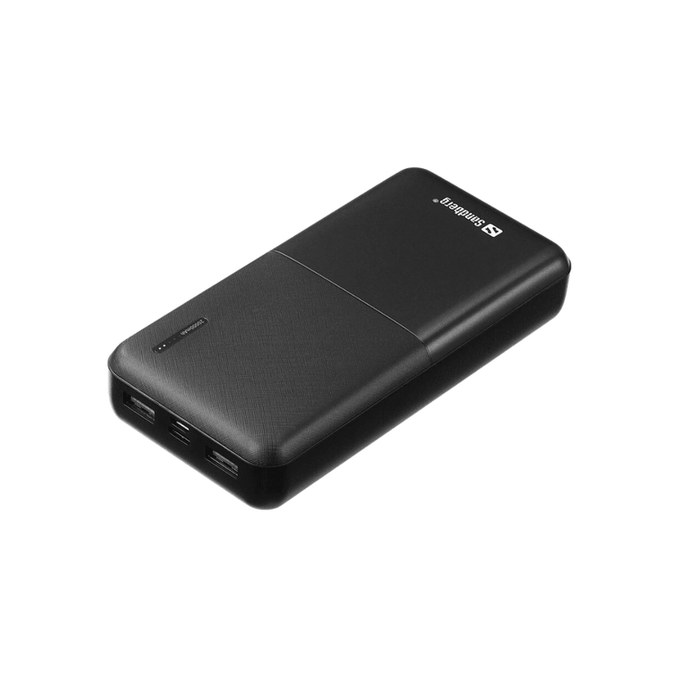 Sandberg 20.000 mAh power bank | Sort | Fabriksny - Kosmos Renew