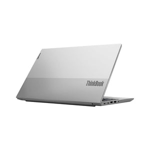 Sølv Lenovo ThinkBook 15 Gen 3 bærbar computer set fra siden, moderne og slankt design
