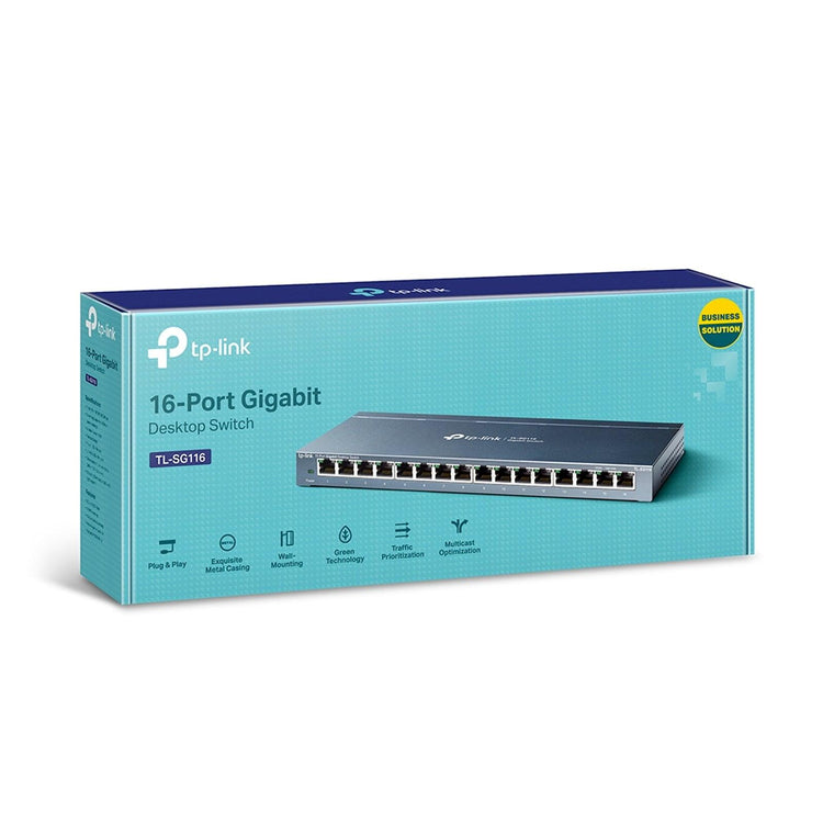 TP-Link 16-Port Gigabit Desktop Switch - Kosmos Renew