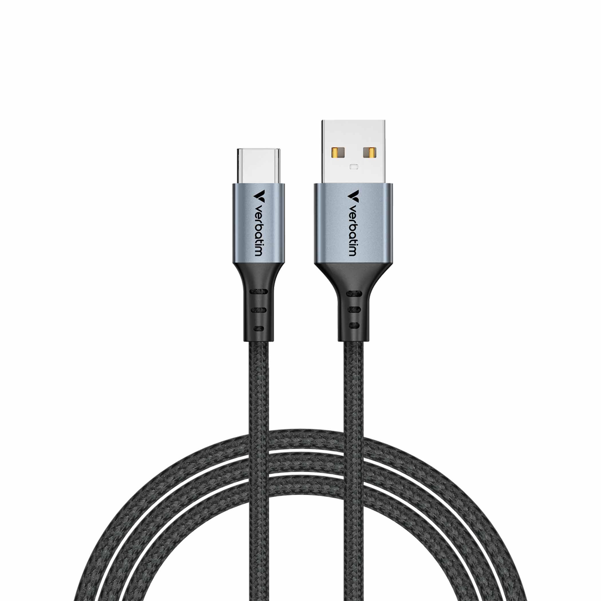 VERBATIM USB-A til USB-C 1.2M Sort 18W