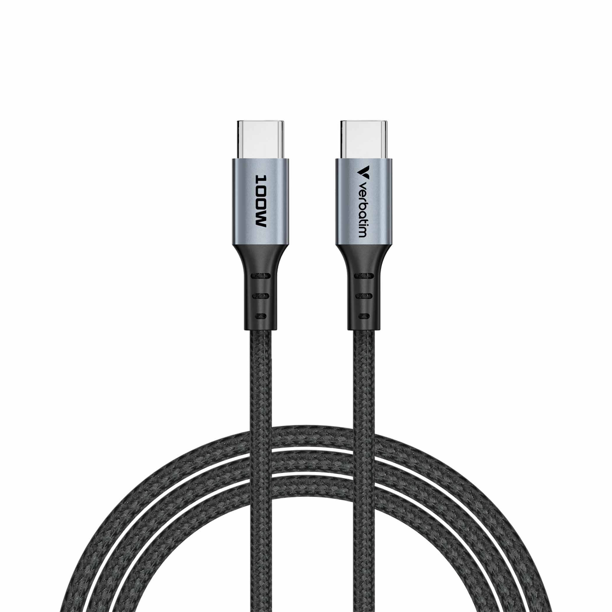 Verbatim USB-C til C 1.2M Sort 100W